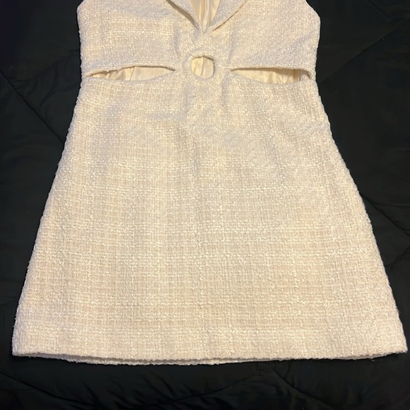 Zara white tweed mini dress - Picture 4 of 12
